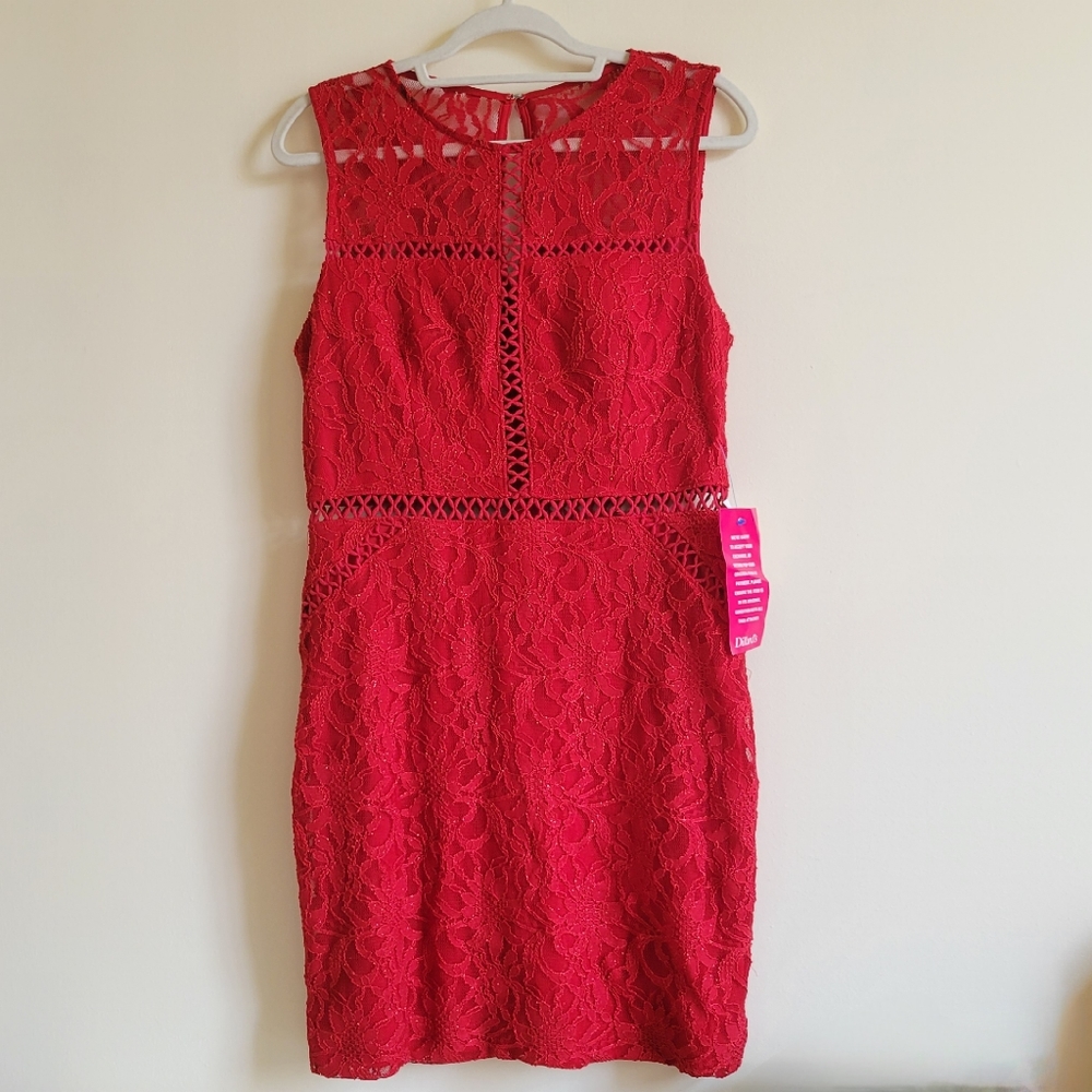 Dillard's Jodi Kristopher Red Mini Dress